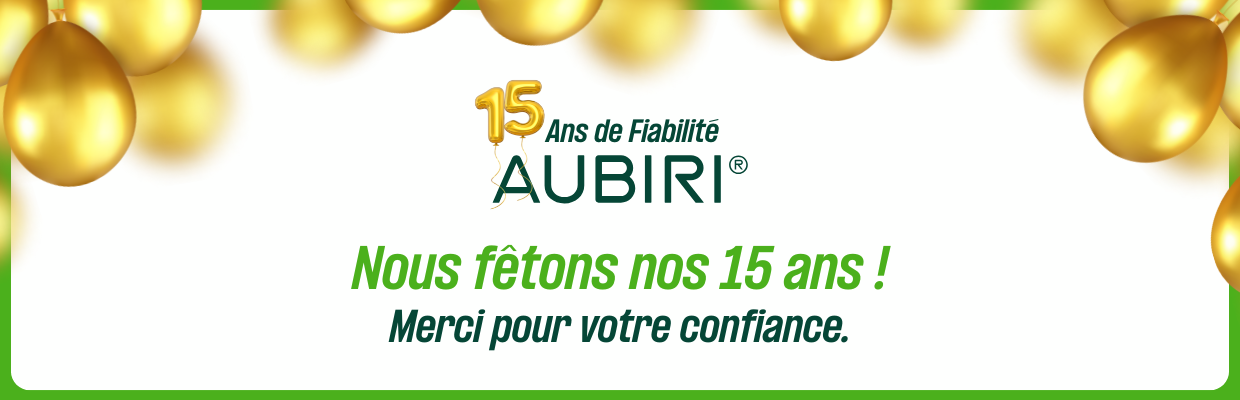 Nous célébrons notre 15e anniversaire. Merci de votre confiance.